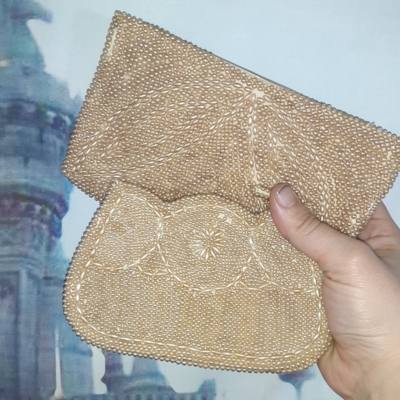🪶 2 vintage beaded wallets - Picture 2 of 13
